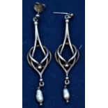 Pair of silver Ola Gorie earrings