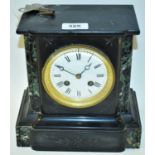 Slate mantel clock