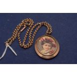Picture pendant on chain
