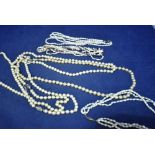 Cultured and other pearl necklaces