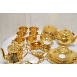 Gold tea set