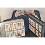 Cigarette cards; collectors' cards; poster