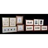 Colour Etchings and Reproduction Cigarette Cards, etc.