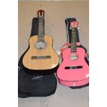 Two childs guitars