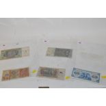 Reichsbank notes with Belgian post-war stamps