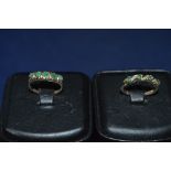 Two emerald rings