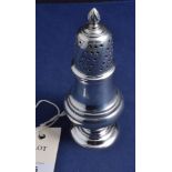 An Elizabeth II silver sugar caster