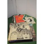 Beatles vinyl singles and LPs