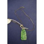 Jadeite jade pendant