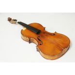 distressed Violin labelled Vuillaume