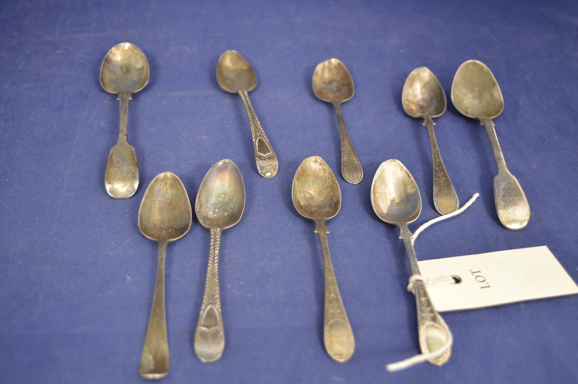 Silver teaspoons