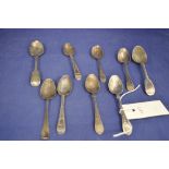 Silver teaspoons