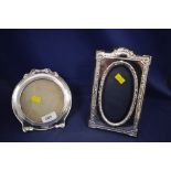 Two silver mounted photograph frames