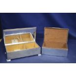 Two silver cigarette cases