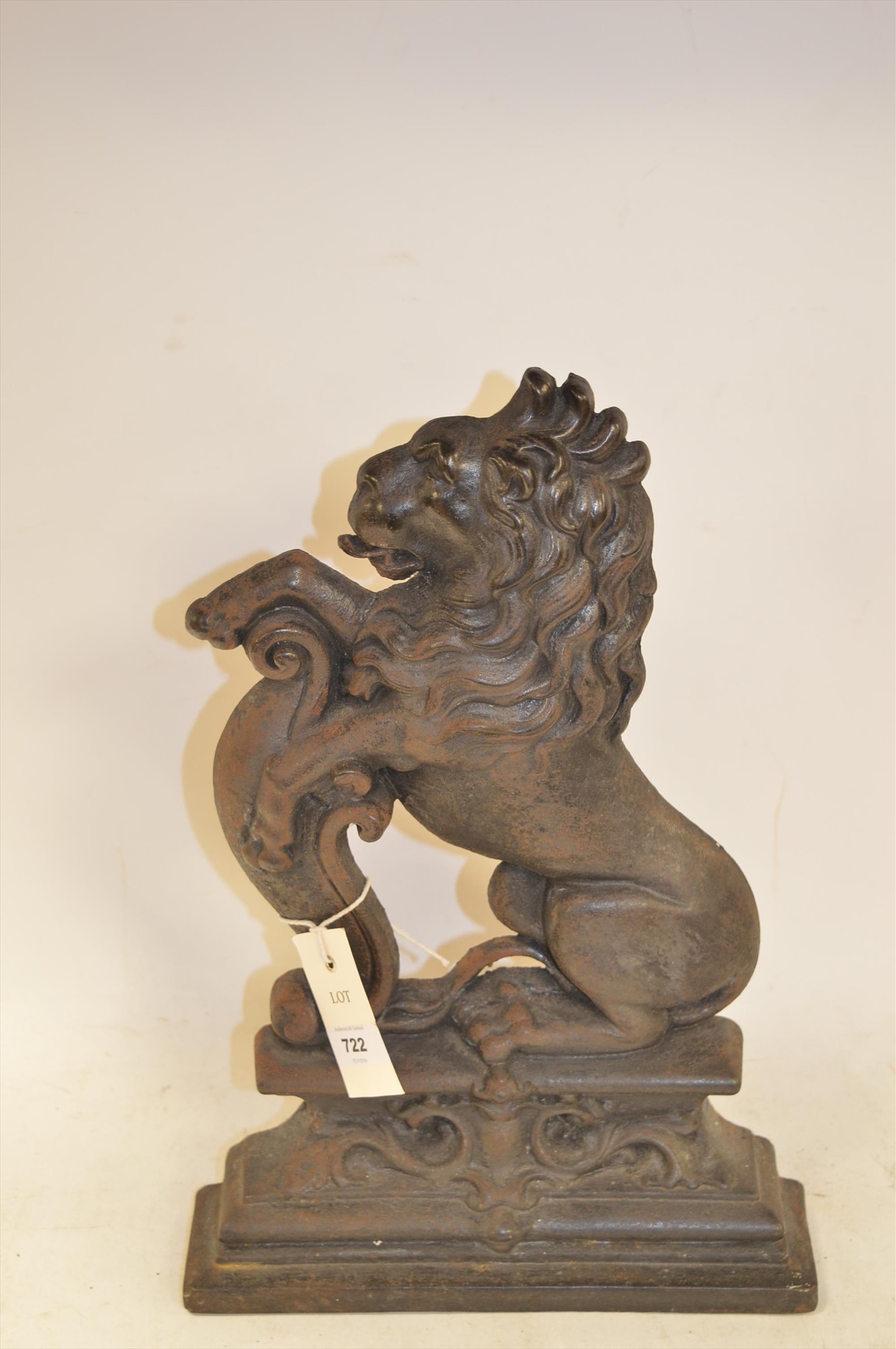 Cast iron lion