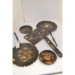 Victorian papier mache items