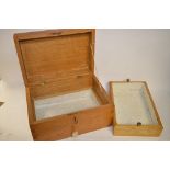 Oak jewellery box