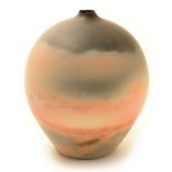 Raku fired vase