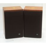 A pair of JBL L15 speakers