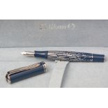 Pelikan fountain pen, Souveran M640 Niagara Falls, with rhodinised 18ct fine nib, with certificate