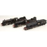 Three locomotives by Hornby.