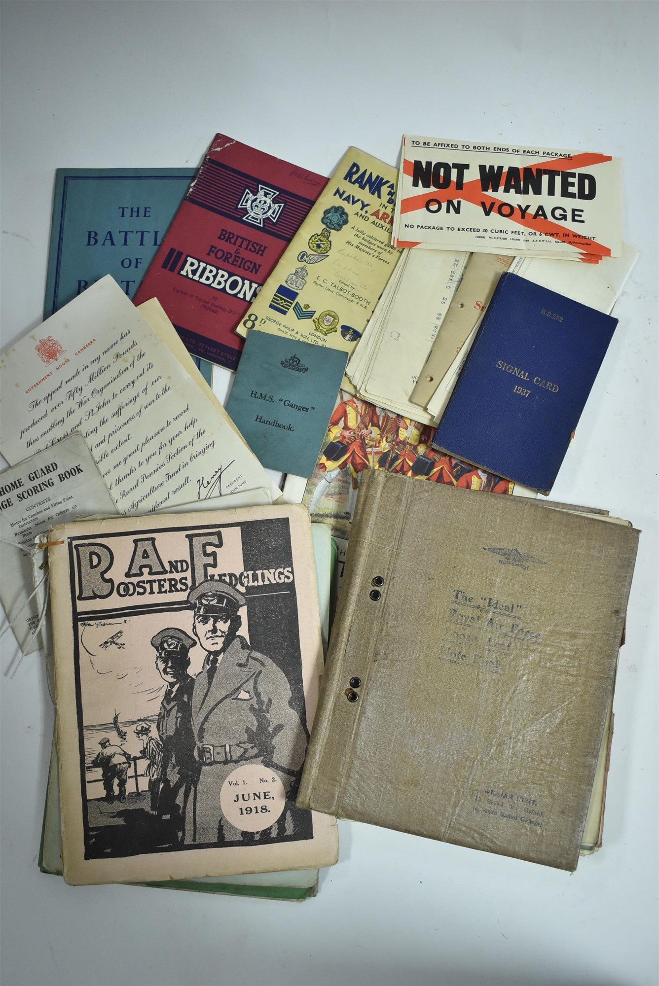 Military books and ephemera