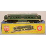 A Hornby Dublo 2-rail Deltic diesel-electric locomotive.