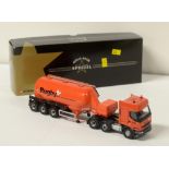 A die-cast model Renault 'Rugby' cement tanker.