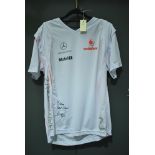 A Vodafone McLaren Mercedes team shirt.