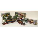 Die-cast 'Eddie Stobart' road haulage vehicles by Corgi Classics.