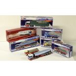 Die-cast model road haulage vehicles by Corgi.