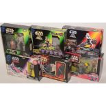 Star Wars figurines and diorama sets.