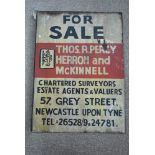 Painted enamel sign