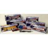 Die-cast model road haulage vehicles by Corgi.