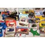 Die-cast vehicles.