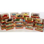 Die-cast model vehicles by Matchbox.