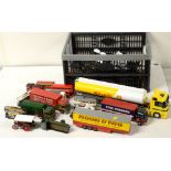 Die-cast model lorries, cars and buses