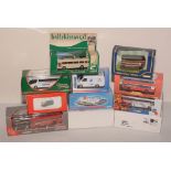 Die-cast model buses by Corgi and others