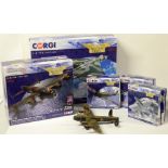 Limited edition die-cast model aeroplanes by Corgi.