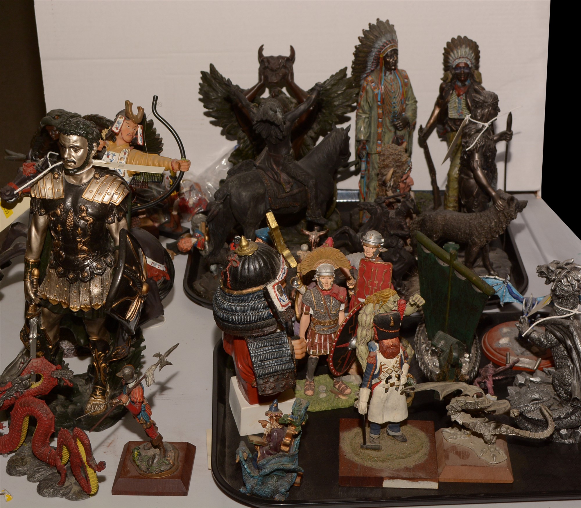 Military, historic and fantasy figures.