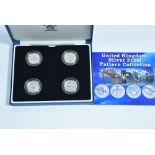 Silver proof £1 coin set