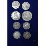 British silver coins