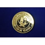 Qatar Post office gold coin