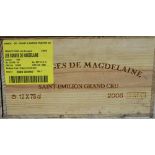 Twelves bottles of Les Songs de Magdelaine.