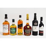 Mixed whiskies, ports and liqueurs