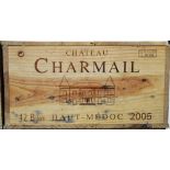 Twelve bottles of Chateau Charmail.