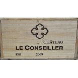 Twelve bottles of Chateau La Conseiller.