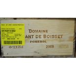 Twelve bottles of Domaine Trigant de Boisset.