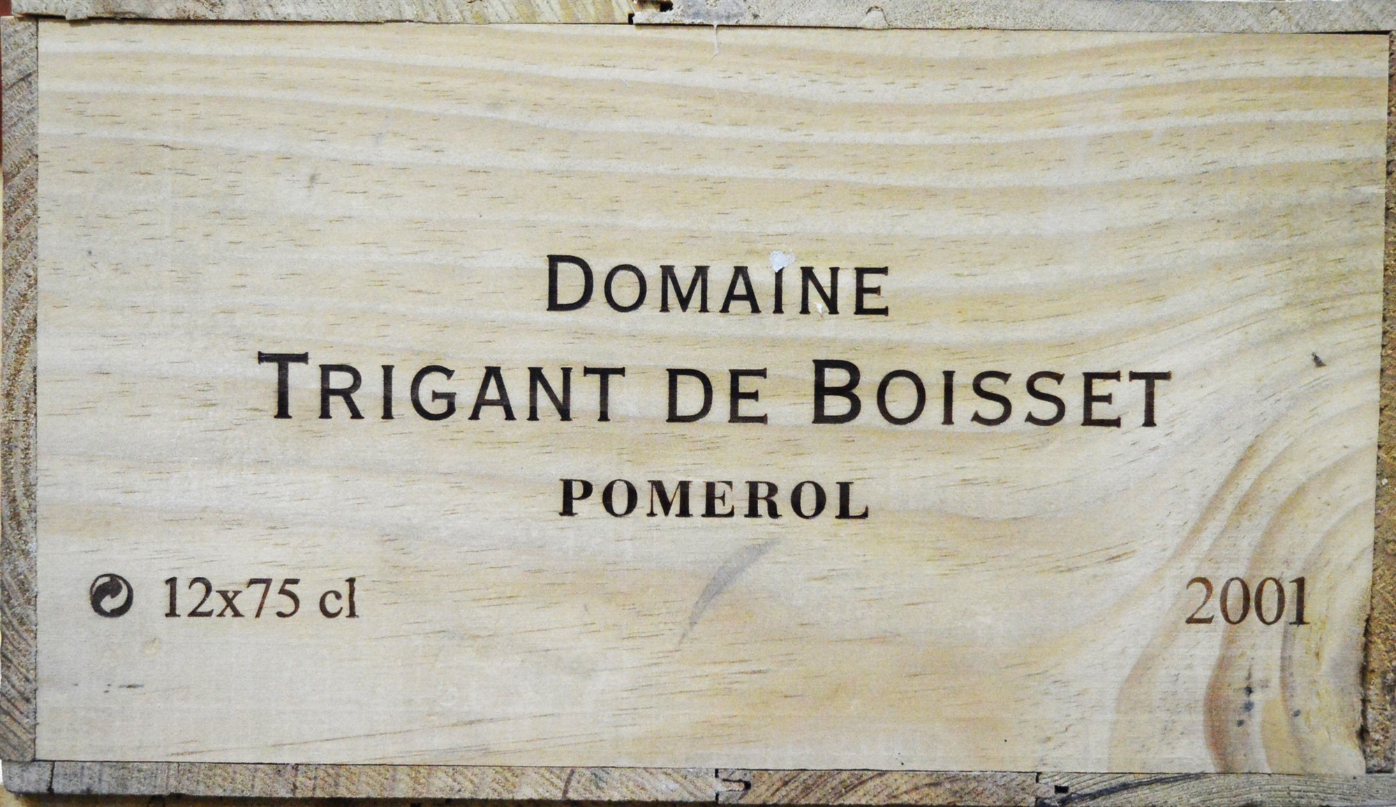 Twelve bottles of Domaine Trigant de Boisset.