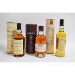 Three bottles of single malt whisky